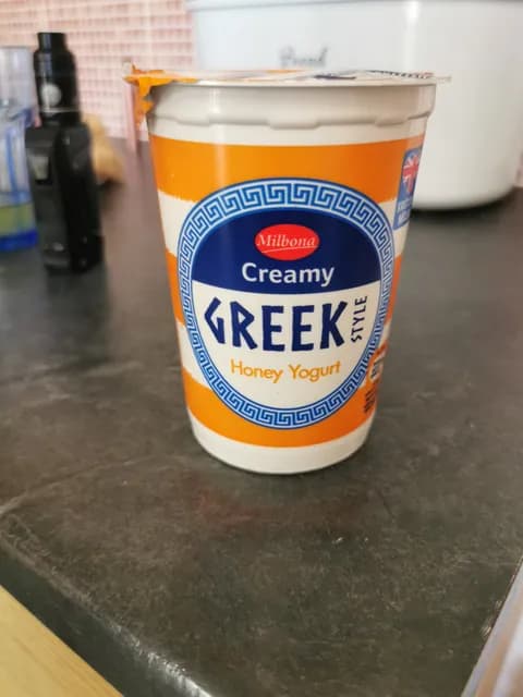Milbona Creamy Greek Style Honey Yogurt