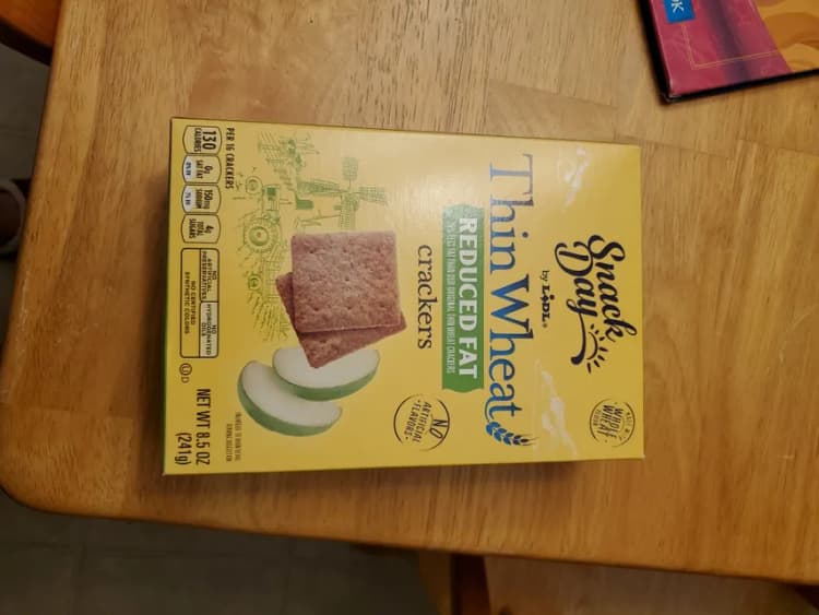 Snack Day By Lidl Thin Wheat Reduced Fat Crackers