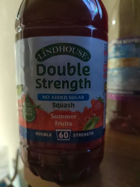 Lindhouse Double Strength No Added Sugar Squash Summer Fruits