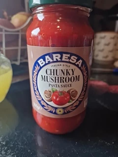 Baresa Italian Style Chunky Mushroom Pasta Sauce