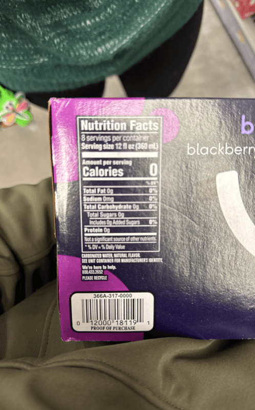 Is it Fish Free? Bubly Blackberrybubly Sparkling Water
