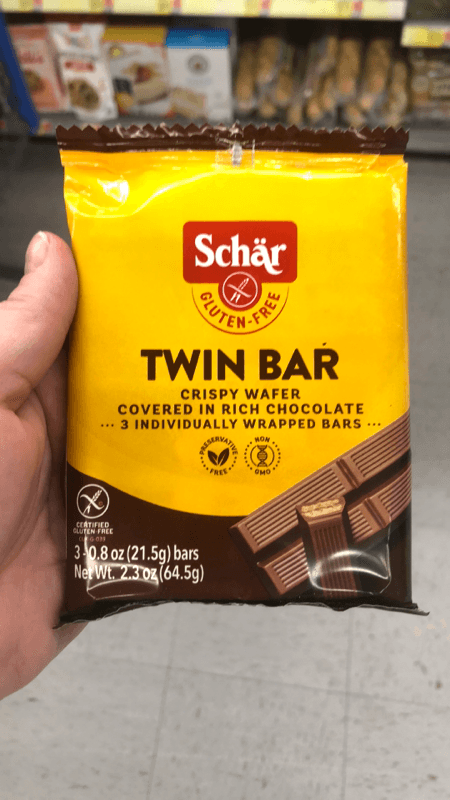 Is it Low FODMAP? Schar Gluten Free Twin Bar, Chocolate Covered Crispy Wafer