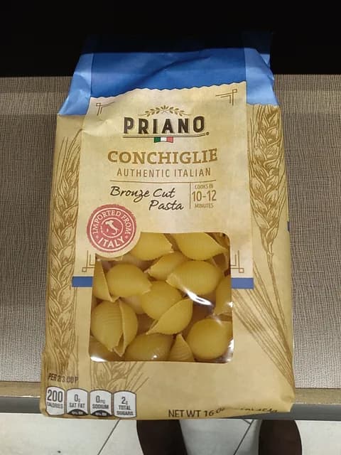 Priano Conchiglie Bronze Cut Pasta