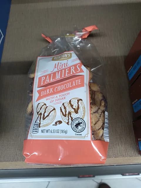 Benton'S Mini Palmier'S Dark Chocolate With A Touch Of Sugar