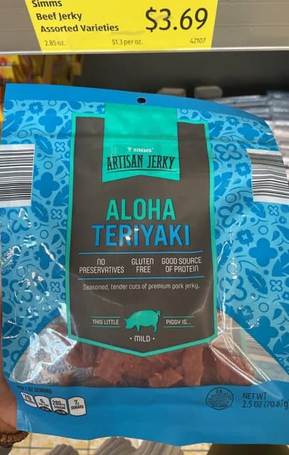 Simms Artisan Jerky Mild Aloha Teriyaki