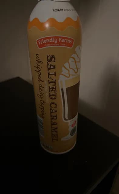 Friendly Farms Salted Caramel Whipped Dairy Topping