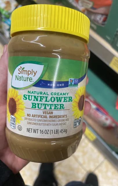 Simply Nature Natural Creamy Sunflower Butter