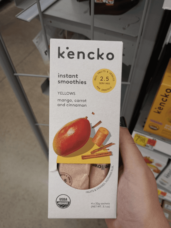 Kencko Instant Smoothies Yellows Mango, Carrot And Cinnamon