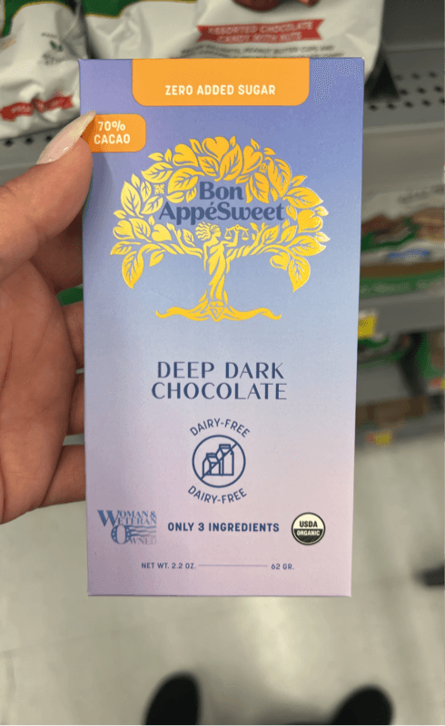Bon Appesweet Dairy Free Deep Dark Chocolate