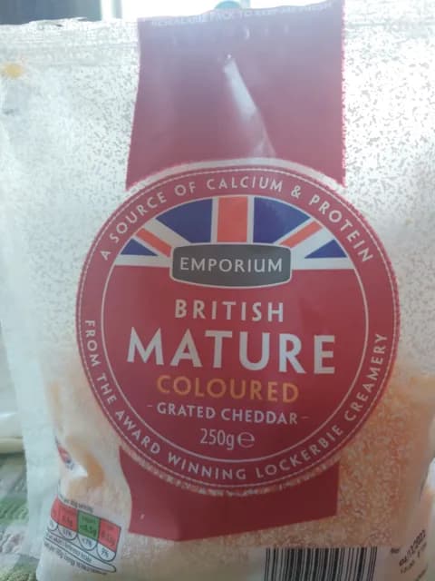 Emporium British Mature Coloured Grated Cheddar