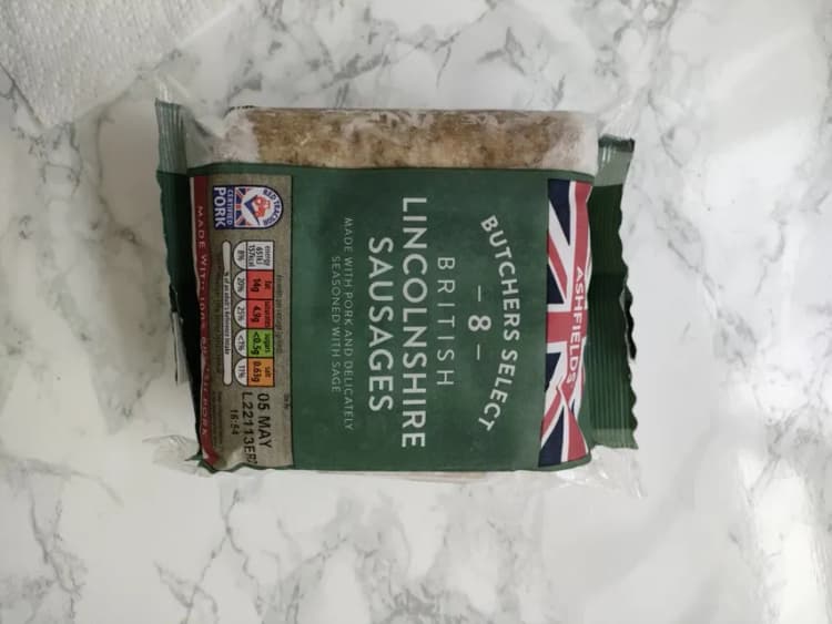 Ashfields Butchers Select 8 British Lincolnshire Sausages