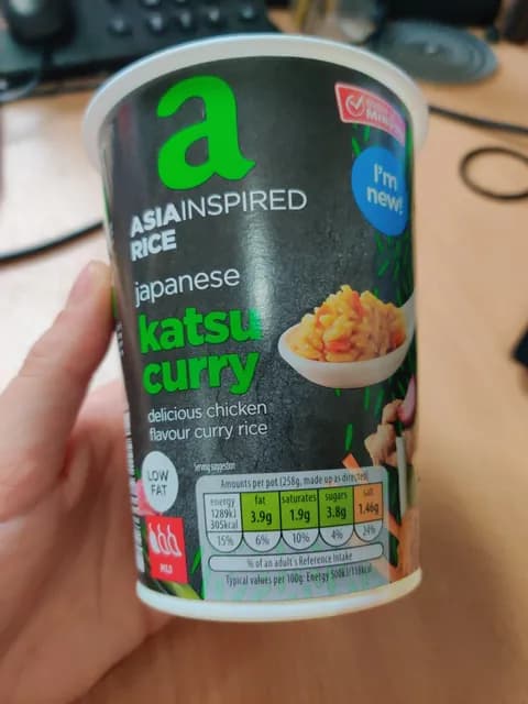 Asia Inspired Japanese Katsu Curry Delicious Chicken Flavour Curry Rice