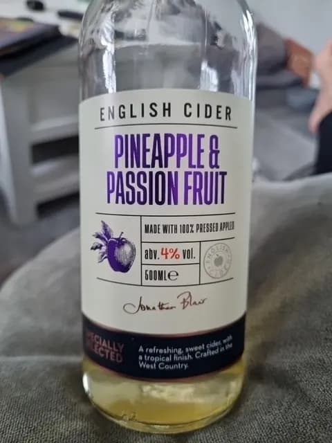 Specially Selected Pineapple & Passion Fruit English Cider