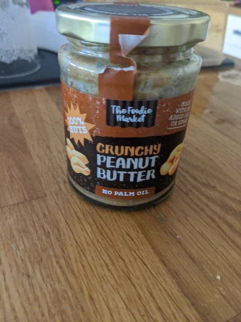 The Foodie Market Crunchy Peanut Butter No Palm Oil