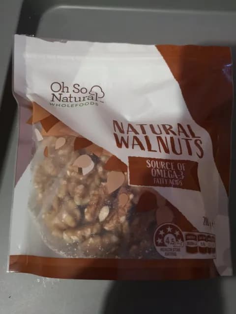 Oh So Natural Wholefoods Natural Walnuts