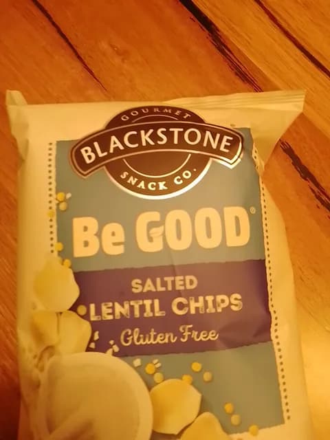 Blackstone Gourmet Snack Co. Be Good Gluten Free Salted Lentil Chips