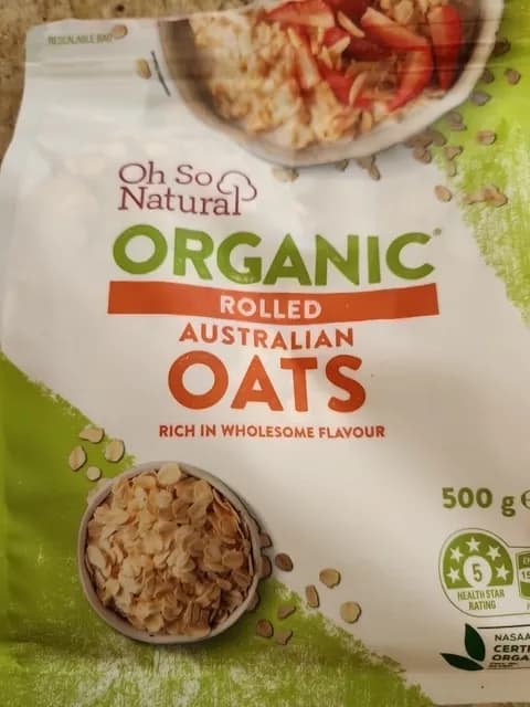 Oh So Natural Organic Rolled Australian Oats