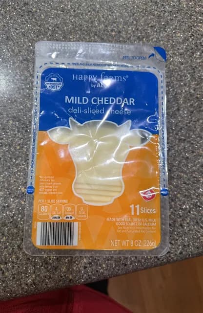 Happy Farms Mild Cheddar Cheese Deli-Sliced Cheese
