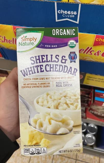 Simply Nature Shells & White Cheddar