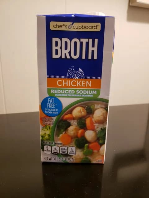 Is it Shellfish Free? Chef's Cupboard Reduced Sodium Chicken Broth