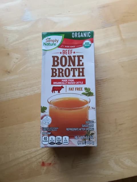 Simply Nature Organic Non-gmo Beef Bone Broth