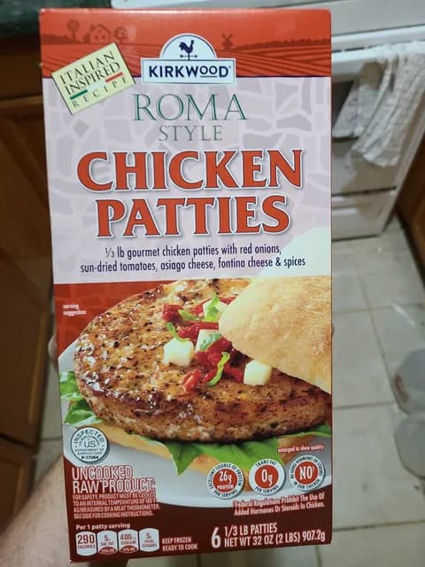Kirkwood Roma Style Chicken Patties
