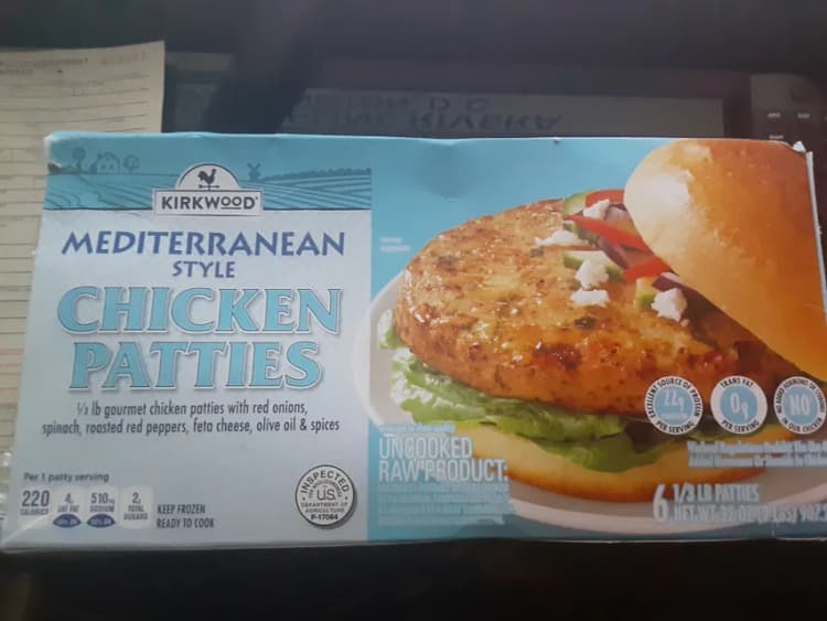 Kirkwood Mediterranean Style Chicken Patties