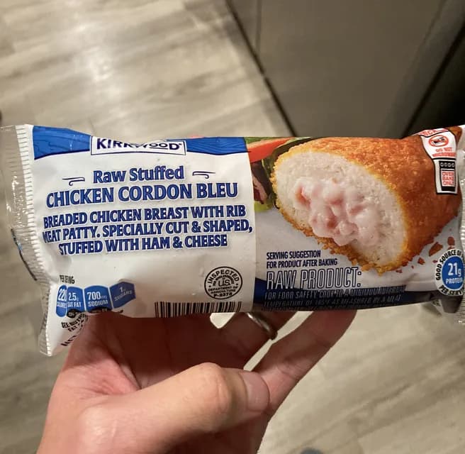 Kirkwood Raw Stuffed Chicken Cordon Bleu