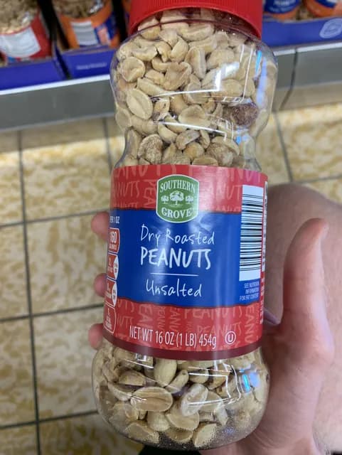 Southern Grove Dry Roasted Peanuts Unsalted