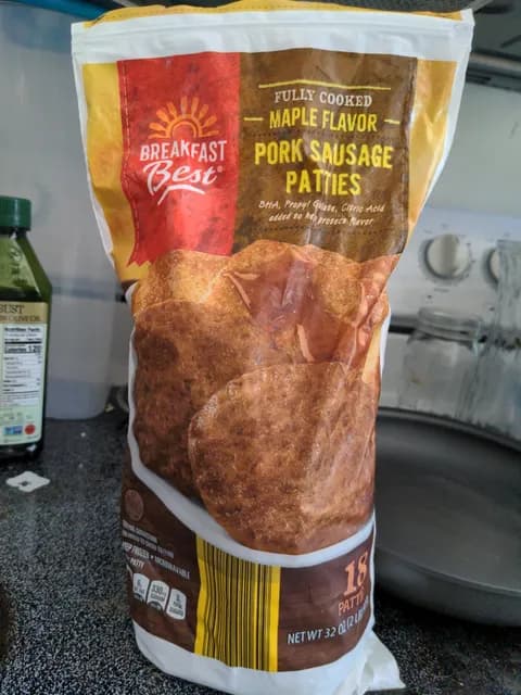 Breakfast Best Maple Flavor Pork Sausage Patties