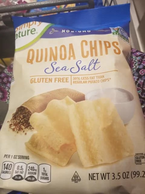 Is it Peanut Free? Simply Nature Sea Salt Quinoa Chips