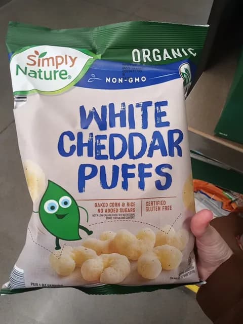 Simply Nature Organic White Cheddar Puffs