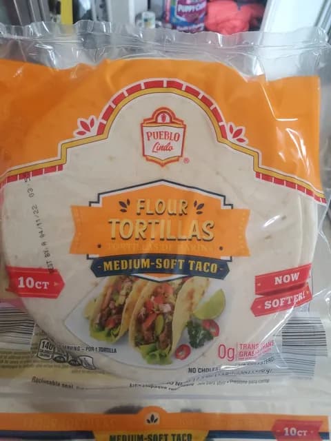 Pueblo Lindo Medium-soft Taco Flour Tortillas