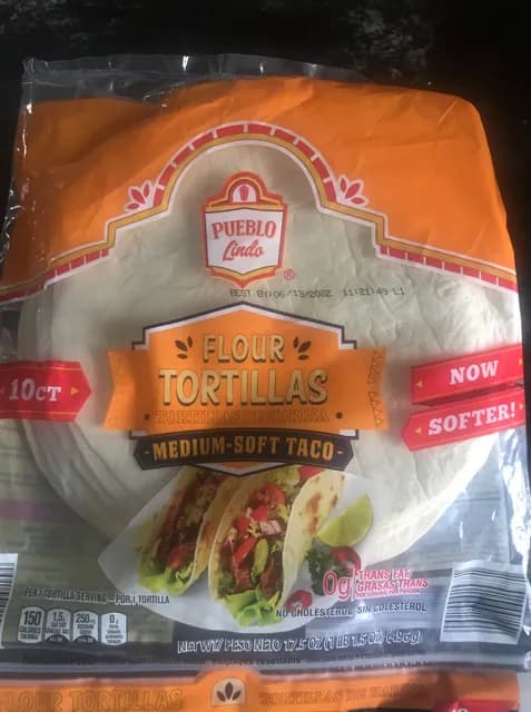 Is it Pistachio Free? Pueblo Lindo Flour Tortillas Medium-soft Taco