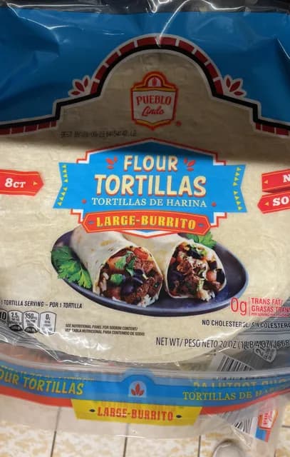 Is it Low FODMAP? Pueblo Lindo Large Burrito Flour Tortillas