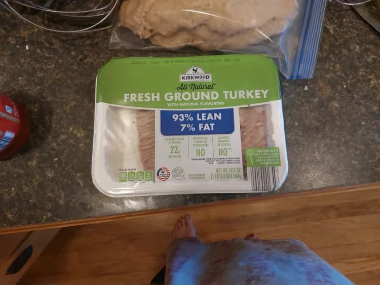 Kirkwood All Natural Fresh Ground Turkey 93% Lean 7% Fat