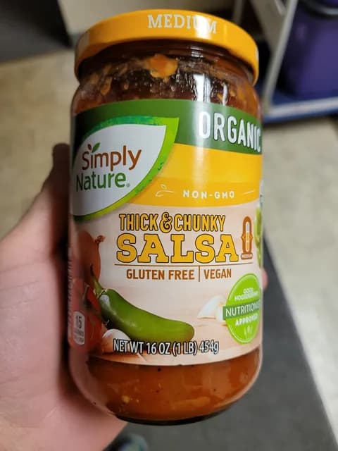 Is it Eosinophilic Esophagitis Friendly? Simply Nature Organic Thick & Chunky Medium Salsa