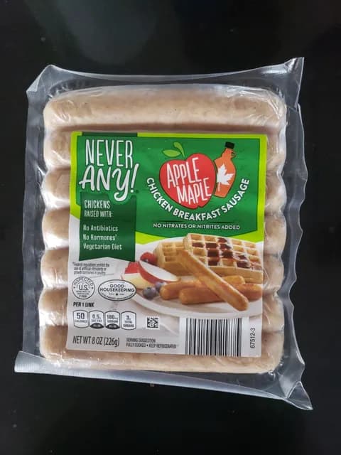 Never Any! Apple Maple Chicken Breakfast Sausage