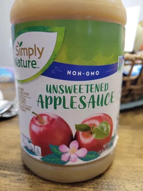 Simply Nature Non-Gmo Unsweetened Applesauce