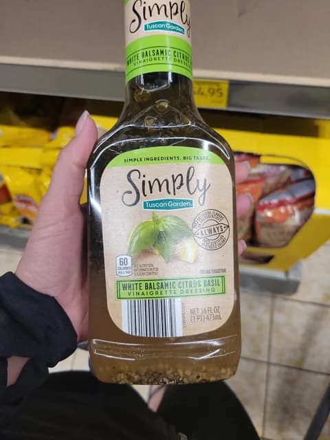 Is it Nutmeg Free? Tuscan Garden Simply White Balsamic Citrus Basil Vinaigrette Dressing