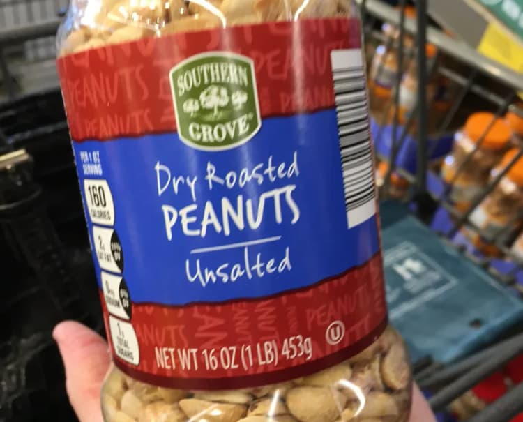 Southern Grove Dry Roasted Peanuts Unsalted