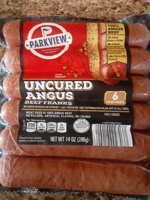 Parkview Uncured Angus Beef Franks