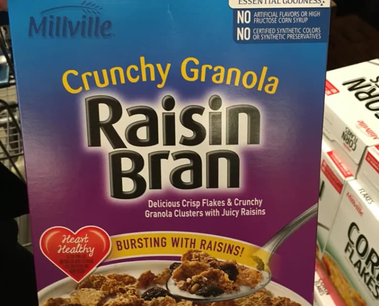 Millville Crunchy Granola Raisin Bran