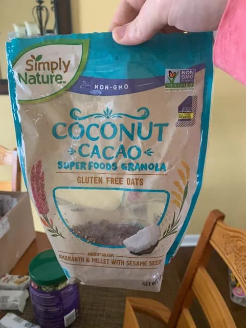 Is it Peanut Free? Simply Nature Coconut Cacao Super Foods Granola