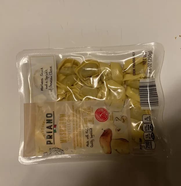 Is it Hazelnut Free? Priano Mushroom Tortelloni