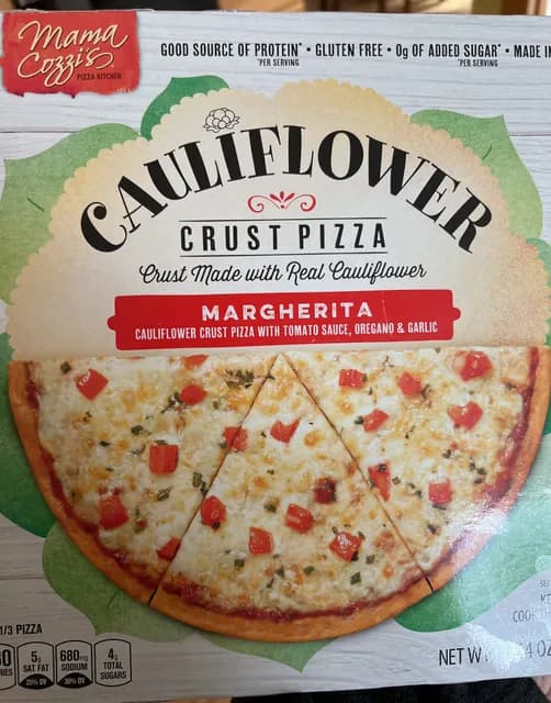 Mama Cozzi'S Pizza Kitchen Cauliflower Crust Pizza Margherita