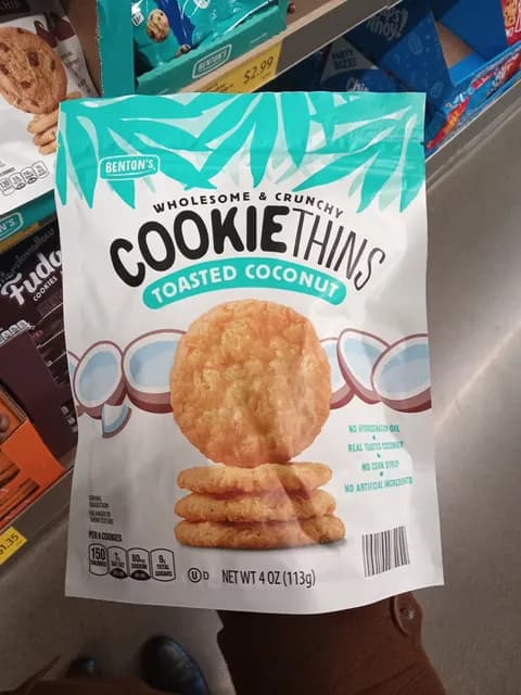 Is it Vegan? Benton's Wholesome & Crunchy Cookiethins Toasted Coconut
