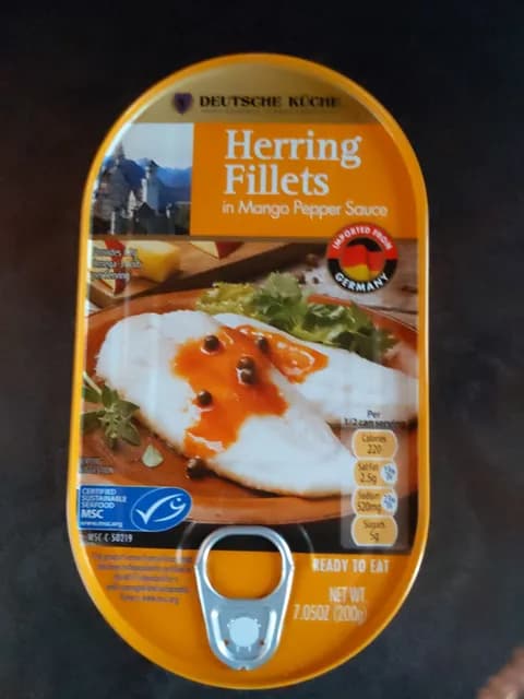 Deutsche Kuche Herring Fillets In Mango Pepper Sauce