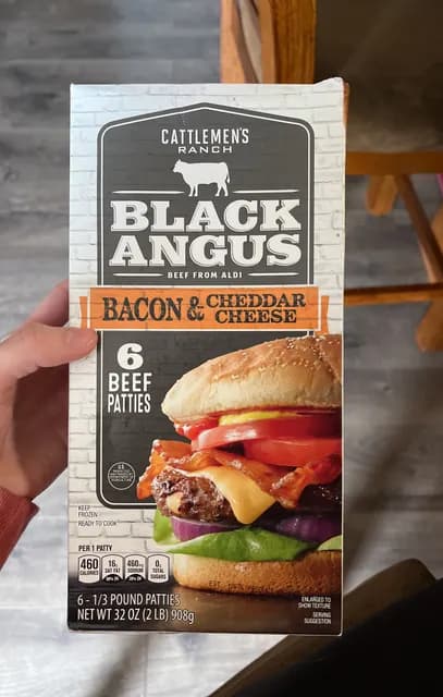 Cattlemen'S Ranch Black Angus Bacon & Cheddar Cheese Beef Patties
