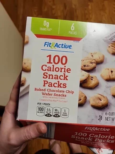 Fit & Active 100 Calorie Snack Packs Baked Chocolate Chip Wafer Snacks